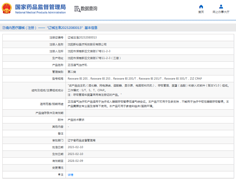 Resware BI 20S正壓通氣治療機1.png