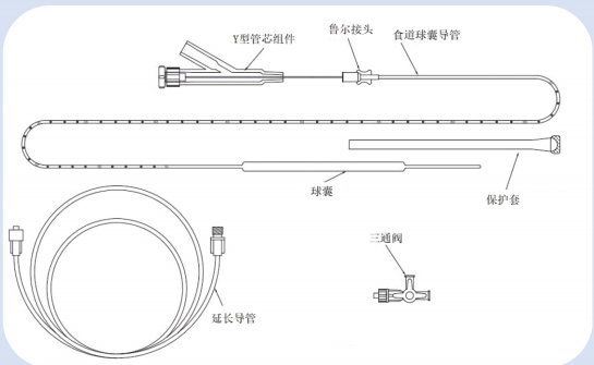 庫柏食道測壓球囊導(dǎo)管47-9005